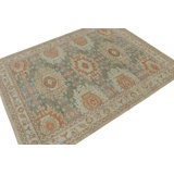 Distressed Homage Hand Knotted Wool Animal Print Area Rug