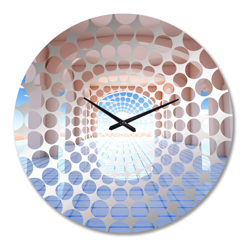 Wilbern - Horloge murale géométrique abstraite, Grand