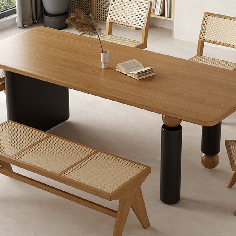 Table de salle à manger 62,99 po, H 29,53 po x L 62,99 po x l 31,5 po, Noir, noir, noir, noir