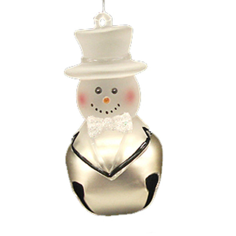 Ornement de Noël 2,5 po beige et noir Groom