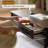 Retro rectangular solid wood coffee table
