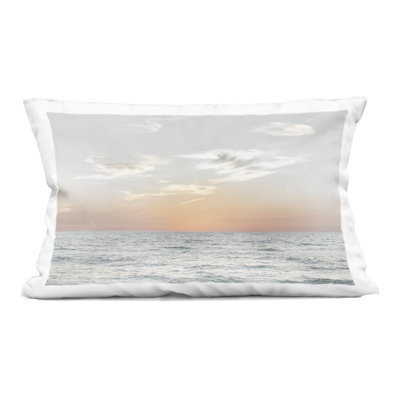 Dancing Surf Beach Waves Decorative Printed Throw Pillow design by Karin Connolly