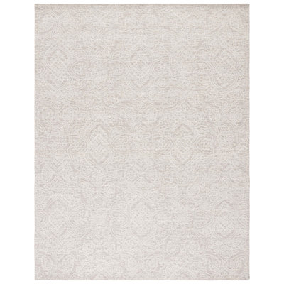 Tapis naturel / ivoire en laine touffeté à la main Metcalfe