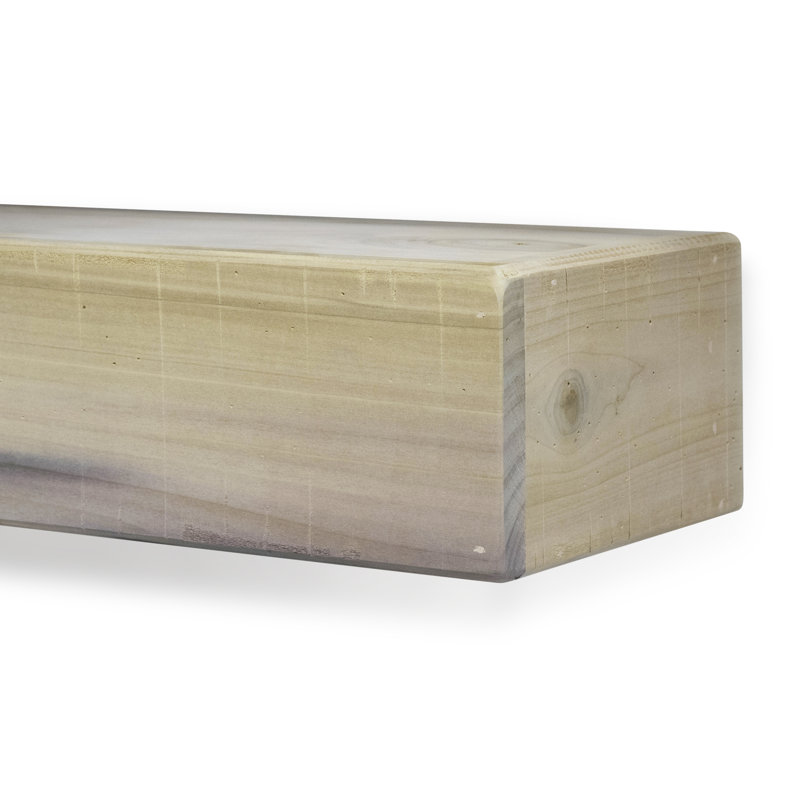 Tablette de manteau de foyer rustique, 36", 6.25", Naturel