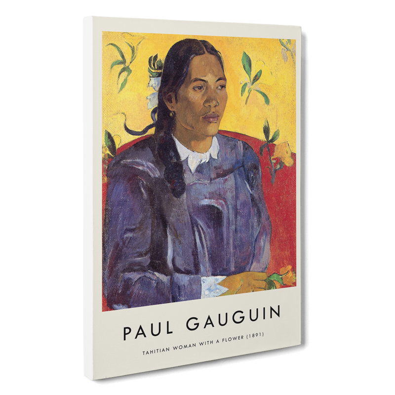 Seated Woman Vol.2 by Paul Gauguin - Wrapped Canvas Painting, 50cm H x 35cm W x 3cm D