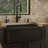 Karran 30" Single Bowl Panel Front Farmhouse Fireclay Kitchen Sink with Reversible Apron Front-102676102