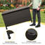 Grande boîte de rangement en rotin PE imperméable 125 gallons avec poignées et roulettes