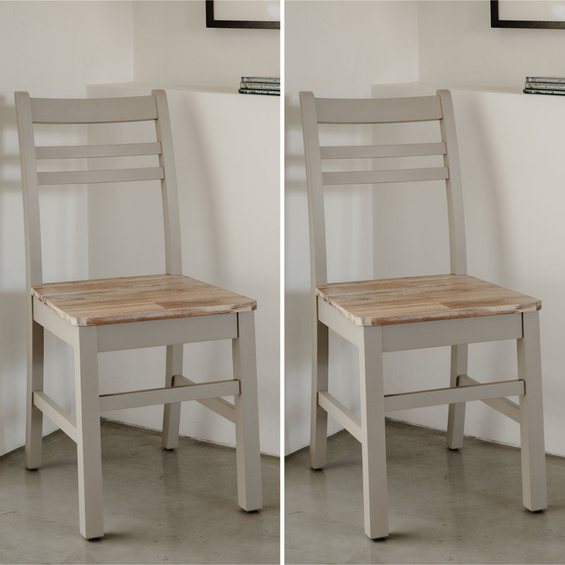 Bayou 48cm H Solid Wood Ladder Back Side Chair, Truffle