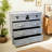 Industrial Style Sideboard With Multiple Drawers 39.37'' W Dresser