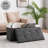Linen Blend Upholstered Bench with Flip Top