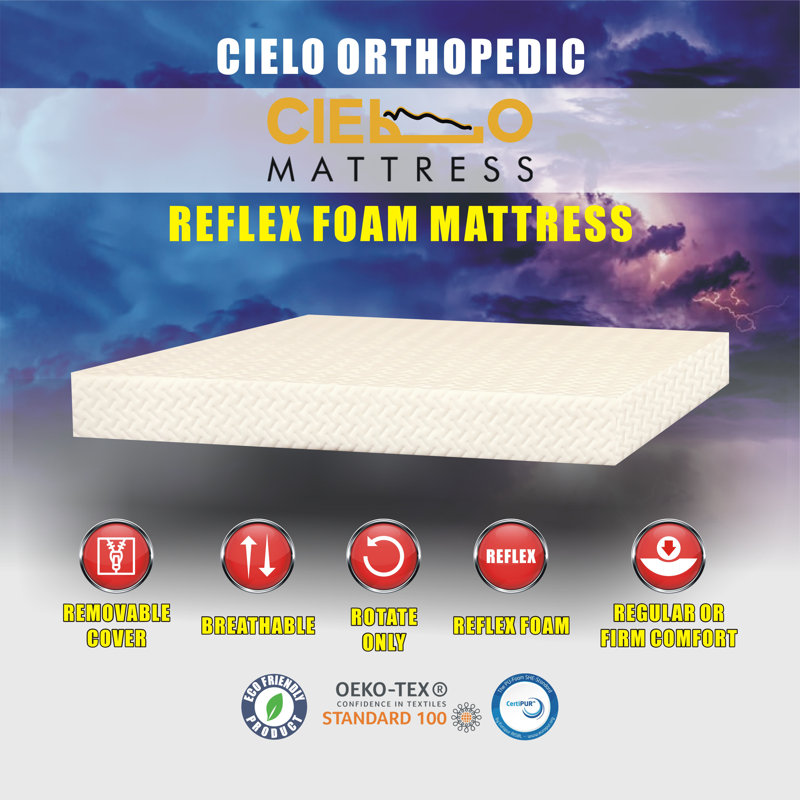 Pure Reflex Foam Orthopaedic Mattress, Kingsize (5')