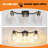 Black Vanity Light With Seeded Glass Shade-631385524