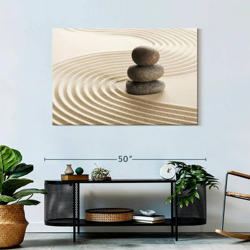 'Zen Pebble Stack, 30" H x 45" W