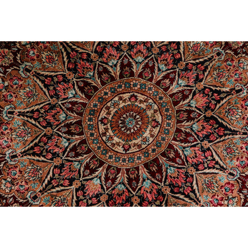 Tapis turc rose et multicolore 10 x 10