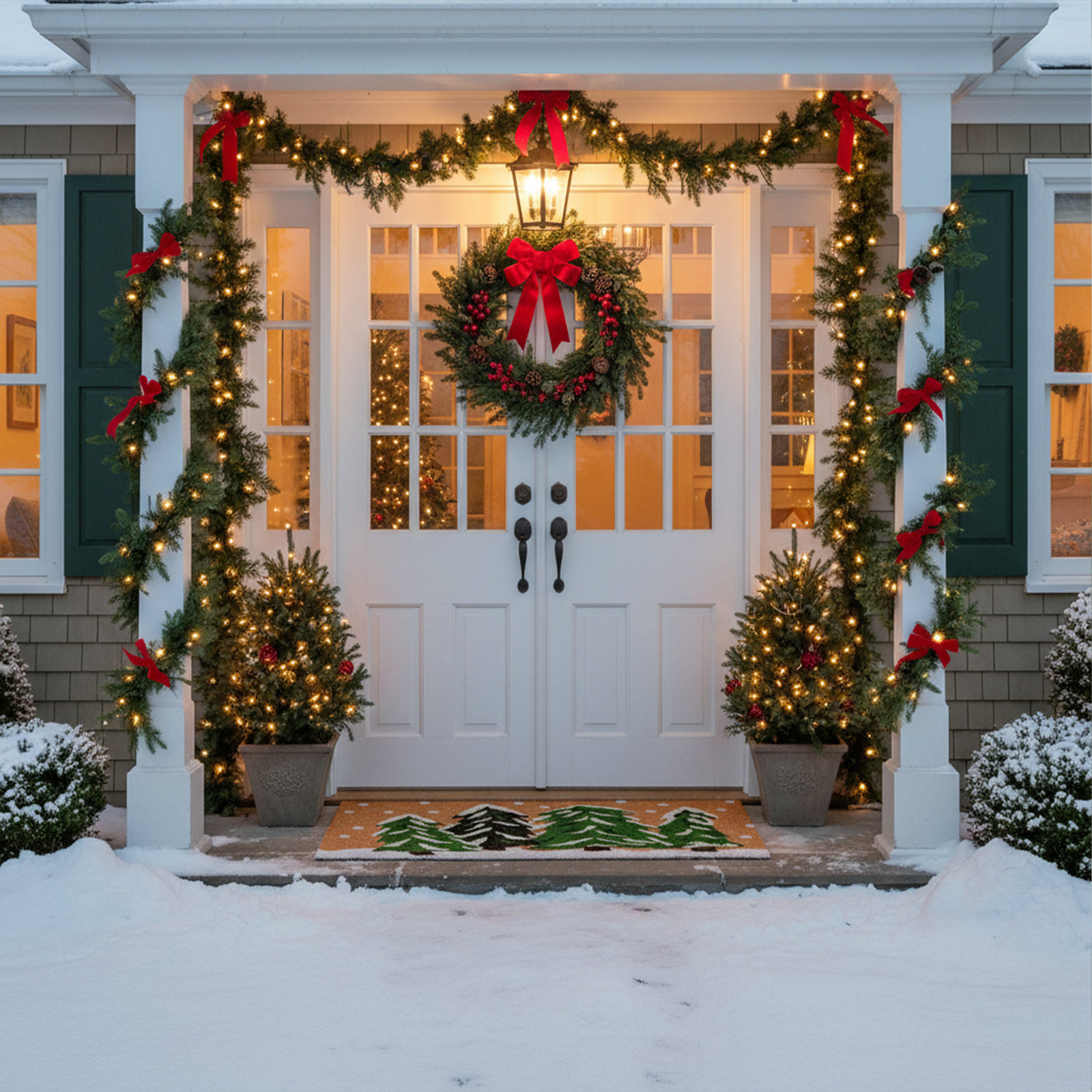 Apex Non-Slip Christmas Outdoor Doormat, 3' x 6'