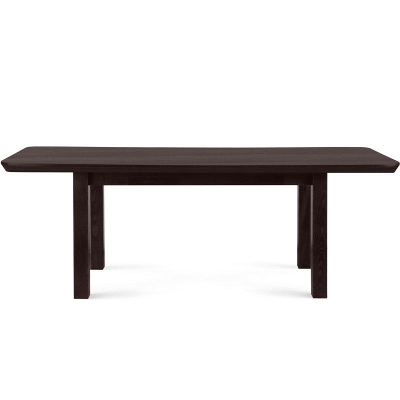 Extendable Metal Base Dining Table, Wenge