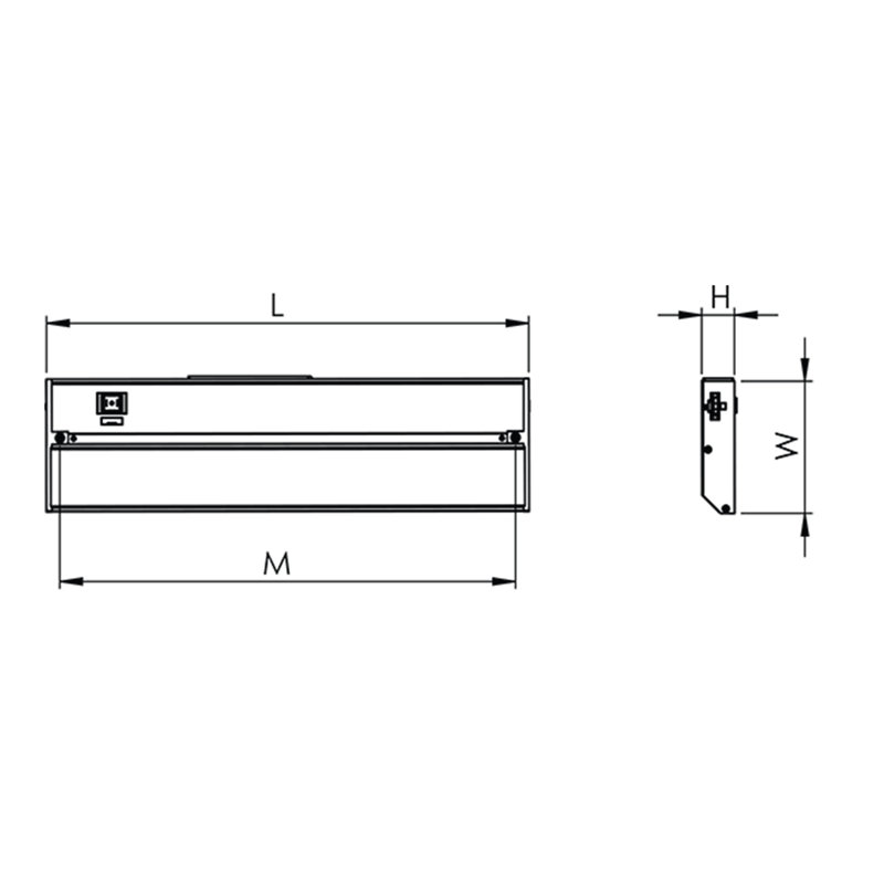Noble LED 9'' Under Cabinet Light Bar, White