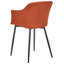 Rein 45cm H Polyester Blend Upholstered Metal Spindle Side Chair-346988958