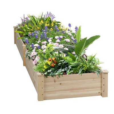 Mclawhorn Wood Raised Garden Bed