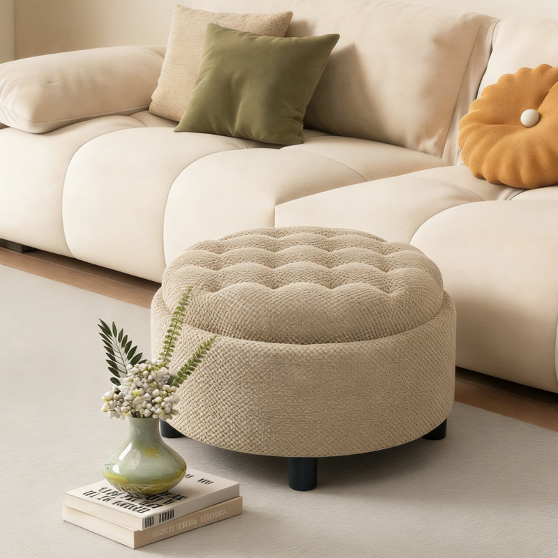 Table basse avec repose-pieds et rangement Modern, Chameau