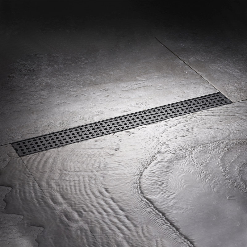 Carrelage en acier inoxydable, Noir mat