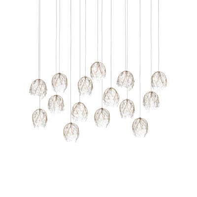 Luminaire suspendu linéaire à 15 lumières Banyan