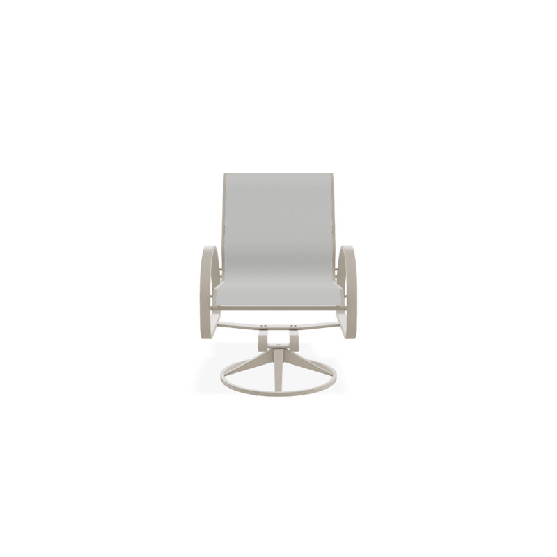 Aruba 1 Outdoor Dining Armchair, Textured Desert, Cobalt 35D Sunbrella®