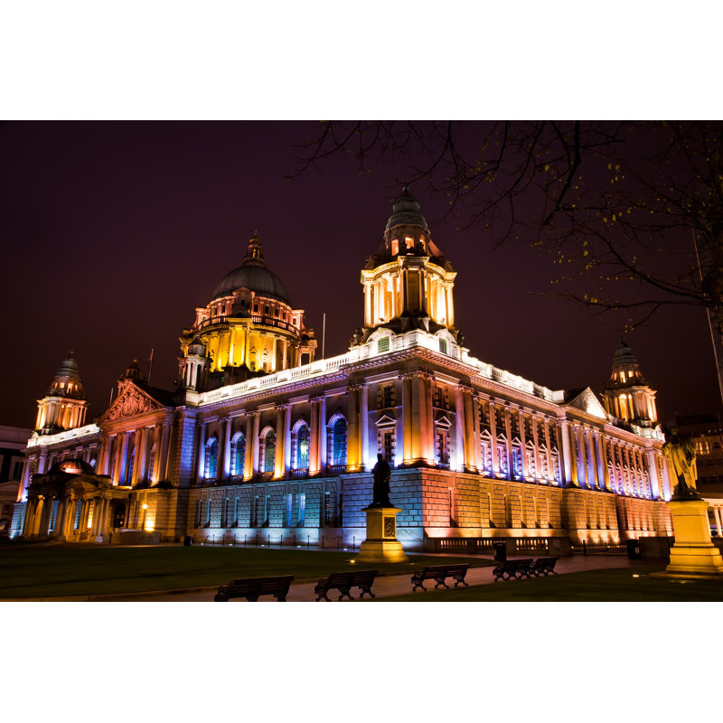 City Hall Of Belfast by JesusGlez - Wrapped Canvas Print, 30cm H x 46cm W