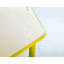Tableau blanc rectangulaire à hauteur ajustable pour 4 élèves, jaune