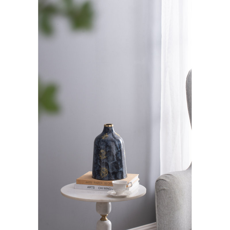 Vase en verre D6.7X10.2 "