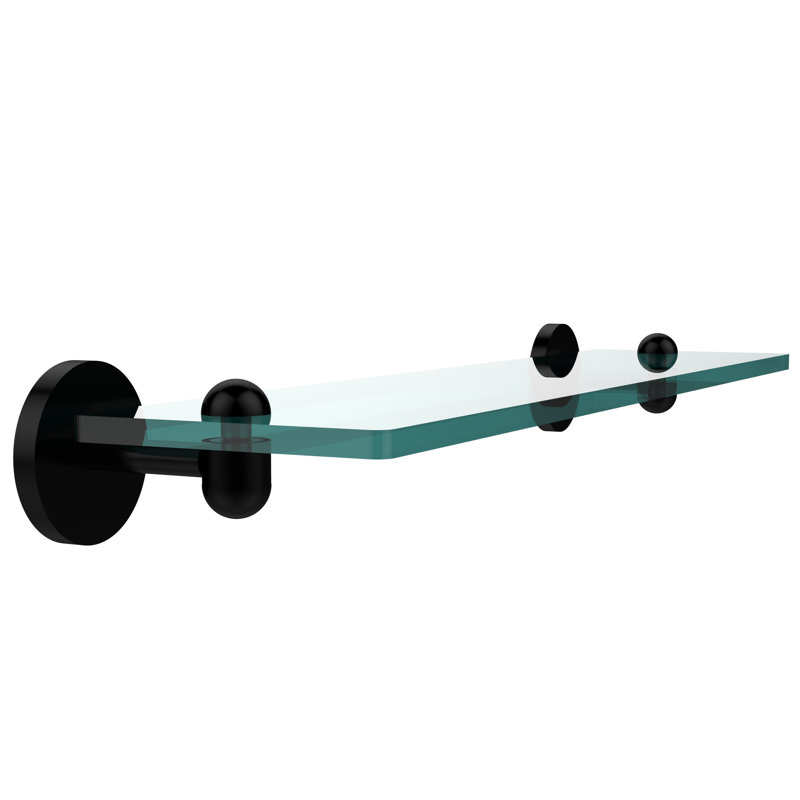 Itzhak Bracket Shelf, 22", Matte Black