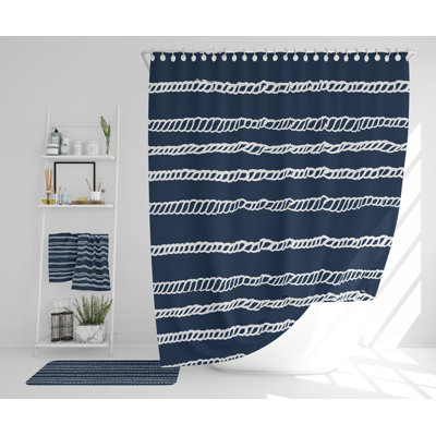 Nayda Polyester Shower Curtain Set