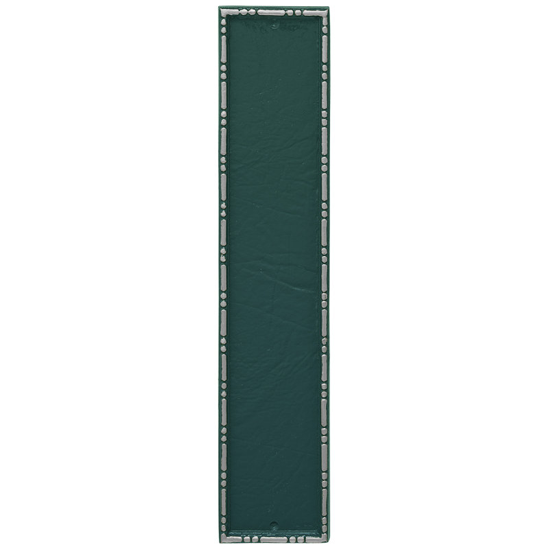 Plaque d’adresse murale sur 4 lignes lincoln, Vert chasseur / Argent, Oui