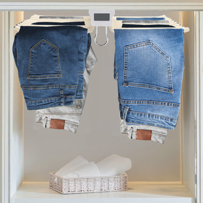  Portant-pantalons en métal pour garde-robe, capacité de charge maximale: 33 lb
