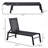Outdoor Lounge Chair, Patio Lounger With 5-Position Reclining Backrest And 2 Wheels, Pool Lounge Chairs-1633658858