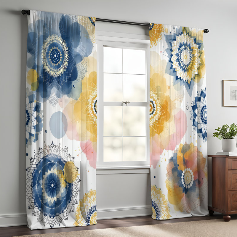 Window Curtains (WC01607), 20" W x 52" L