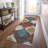 Premium Machine Washable Lisse Brown Rug-1606422939