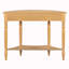 Farmhouse Half Moon Console Table with Drawer & Shelf-125102327