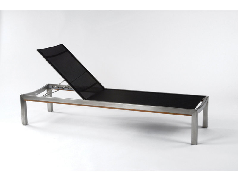 Tiburon Outdoor Chaise Lounge, Black, Yes