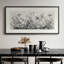 Art mural noir et blanc botanique de fleurs sauvages pour le salon ou la chambre à coucher-80012990-80012991