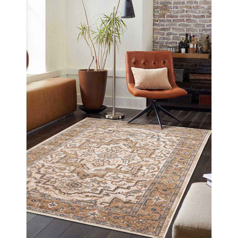 Tapis ivoire Stassie, Rectangulaire 8 pi x 10 pi