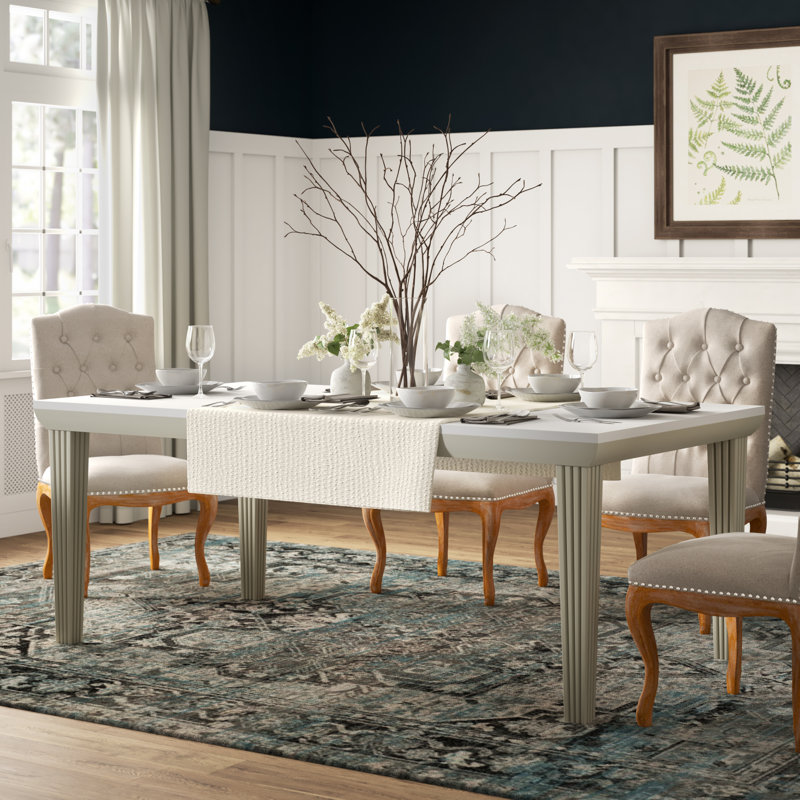 Gladyce Extendable Acacia Solid Wood Dining Table