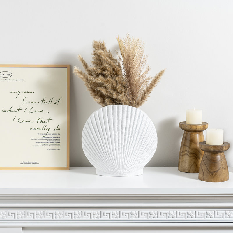 White 65cm Ceramic Table Vase