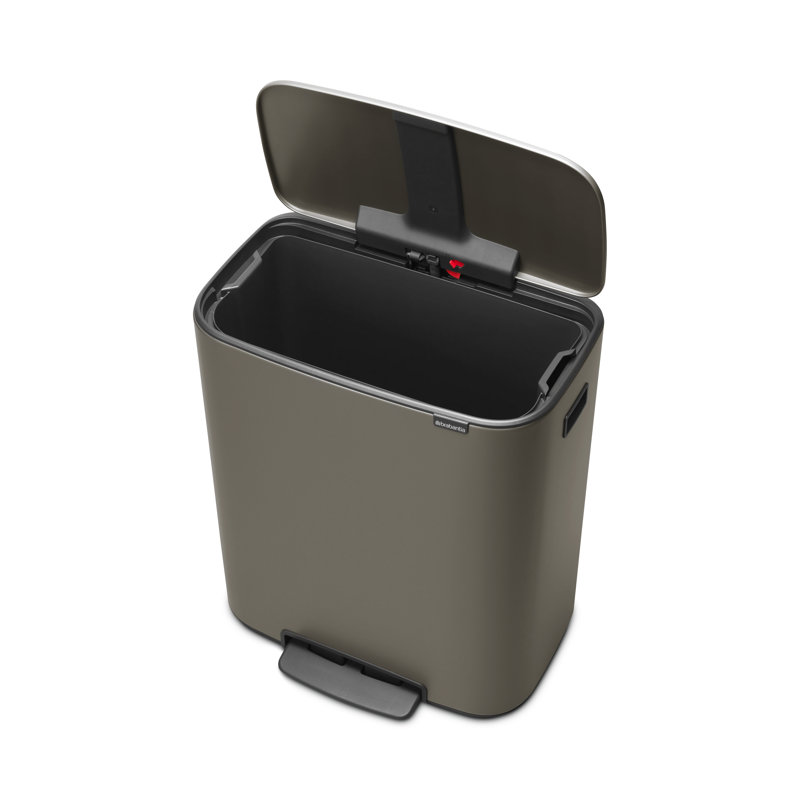 Brabantia Bo 60 Litre Pedal Bin, Platinum