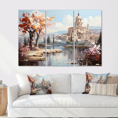«Springtime Roman Empire Landscape 3», art mural Italie
