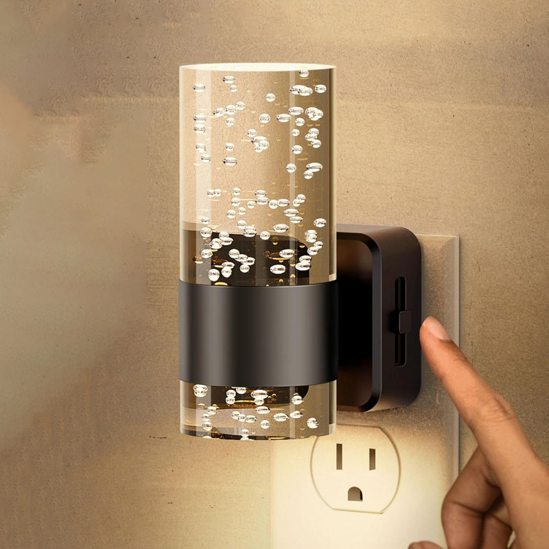Plug In Night Light, Black
