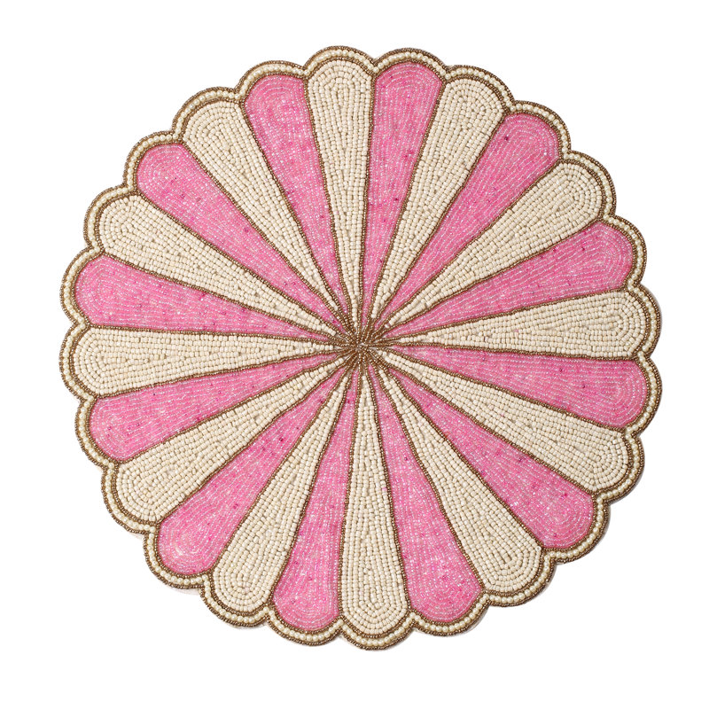Napperon en verre 15 "Branan, Rose