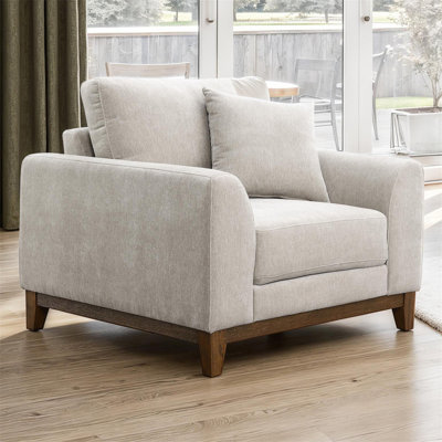 Chaise de style moderne Mid-Century avec coussin décoratif