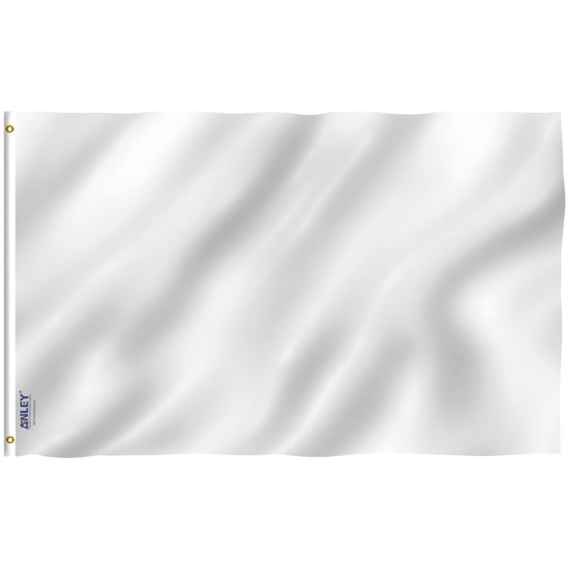 Drapeau de maison en polyester Fly Breeze, Blanc, 3 x 5