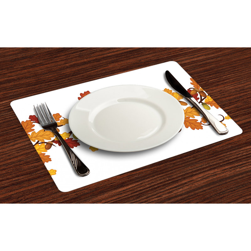 Polyester Floral Rectangle Placemat